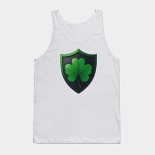 Three leaf Clover Shield Tank Top